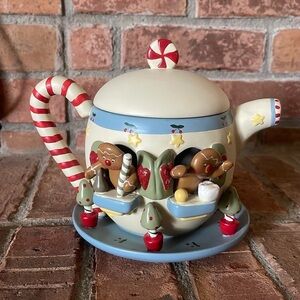 Vtg Russ by Bonnie Lee Gingerbread Man Teapot Christmas Tea Pot